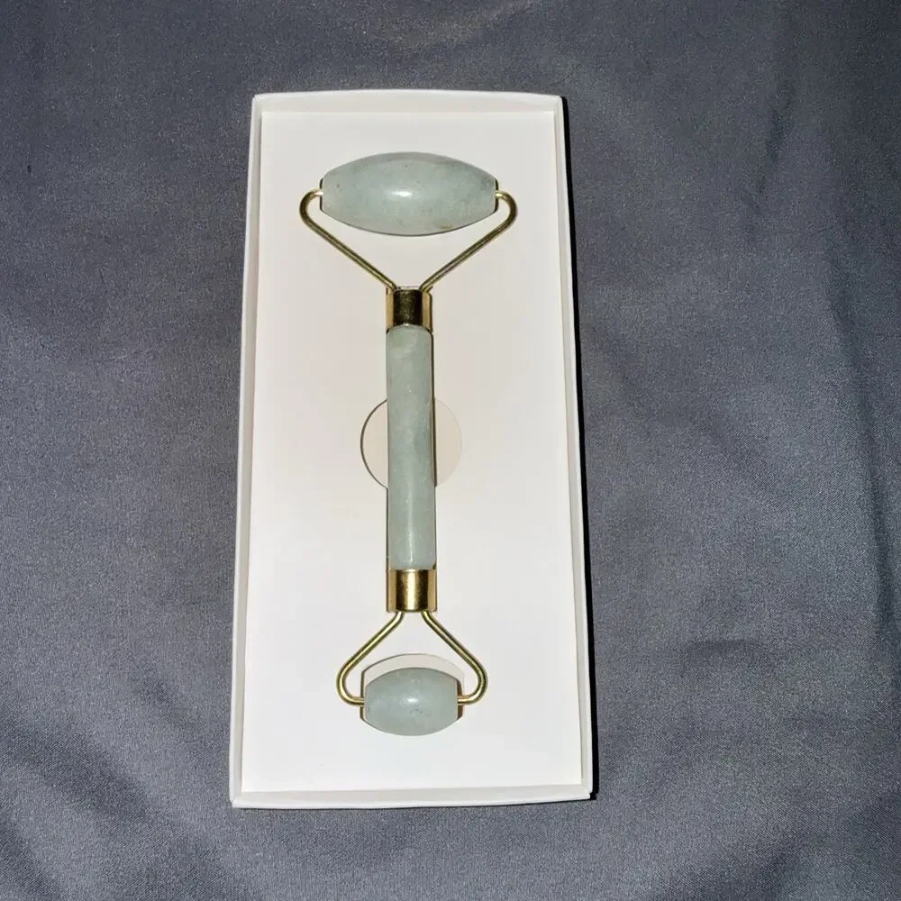 Sherrie Matthews Acupuncture Jade Roller Cooling Facial Relaxation Green Jade